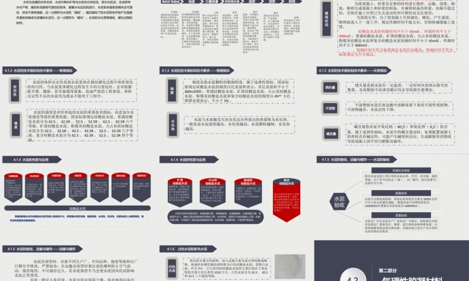 建筑装饰材料：建筑装饰胶凝材料及胶粘剂PPT教学课件.pptx