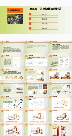 手绘效果图设计详解（第5版）：卧室快速表现训练PPT教学课件.pptx