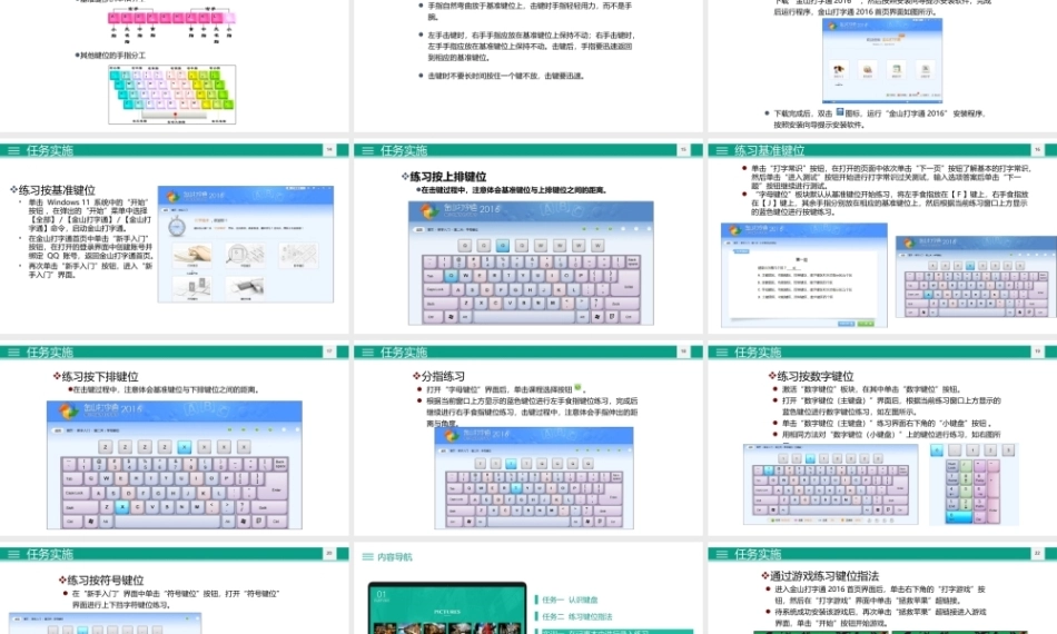 文字录入与编辑立体化教程（AI协同）（微课版第3版）：认识键盘与练习指法PPT教学课件.pptx
