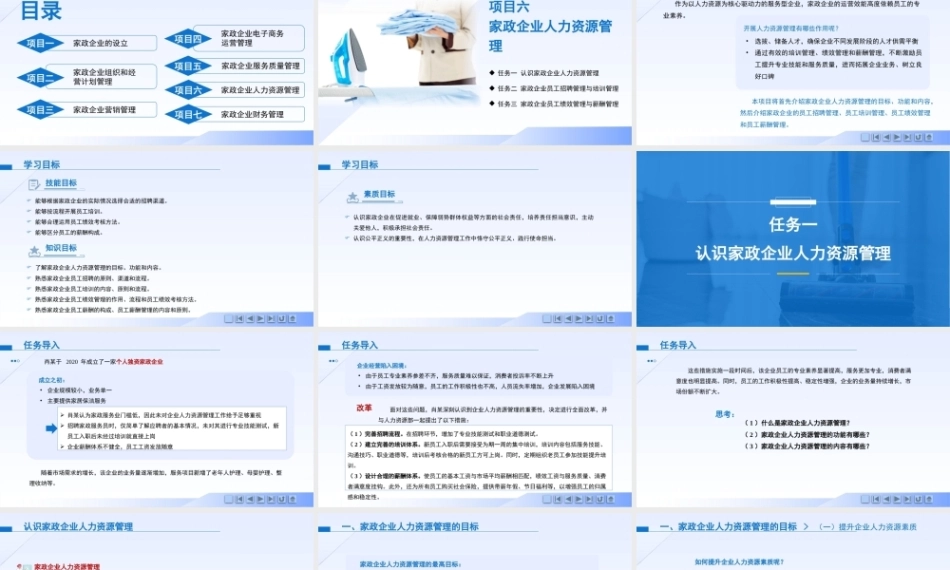 现代家政企业运营与管理：家政企业人力资源管理PPT教学课件.pptx