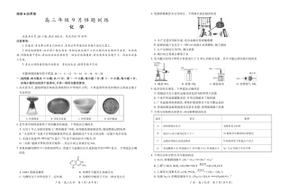 广东省上进联考2027届高三上学期开学考试化学试题+答案.pdf
