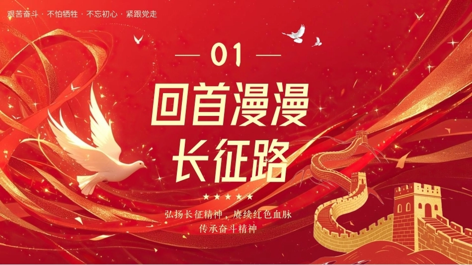 长征精神永垂不朽PPT长征精神主题班会课件.pptx_第3页