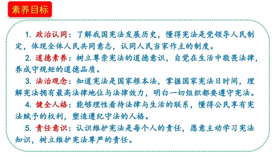 新部编版（2026秋）道德与法治六年级上册《3.1宪法是根本法从国家宪法日说起》教学课件.pptx_第2页