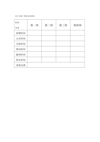 幼儿园管理-幼儿园年检资料：88.幼儿园常用表格.rar
