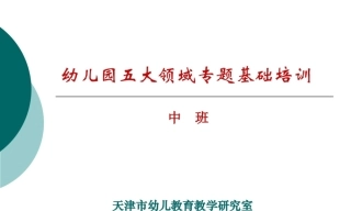 幼儿园管理-幼儿园年检资料：125五大领域培训（5个）.rar