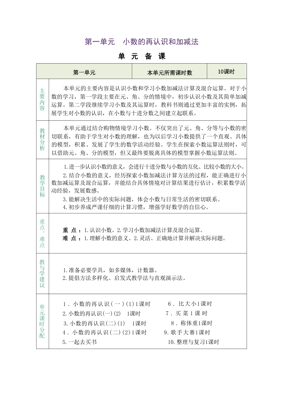 北师大版（2026秋新版）五年级数学上册全册教案教学设计.pdf_第2页