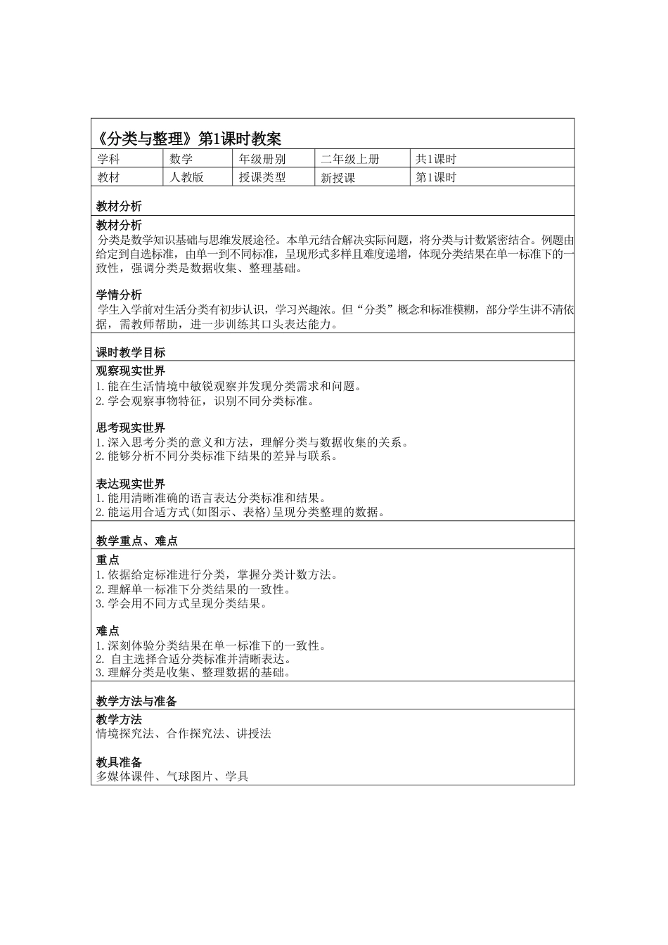人教版（2025秋新版）二年级数学上册全册教案教学设计.pdf_第2页