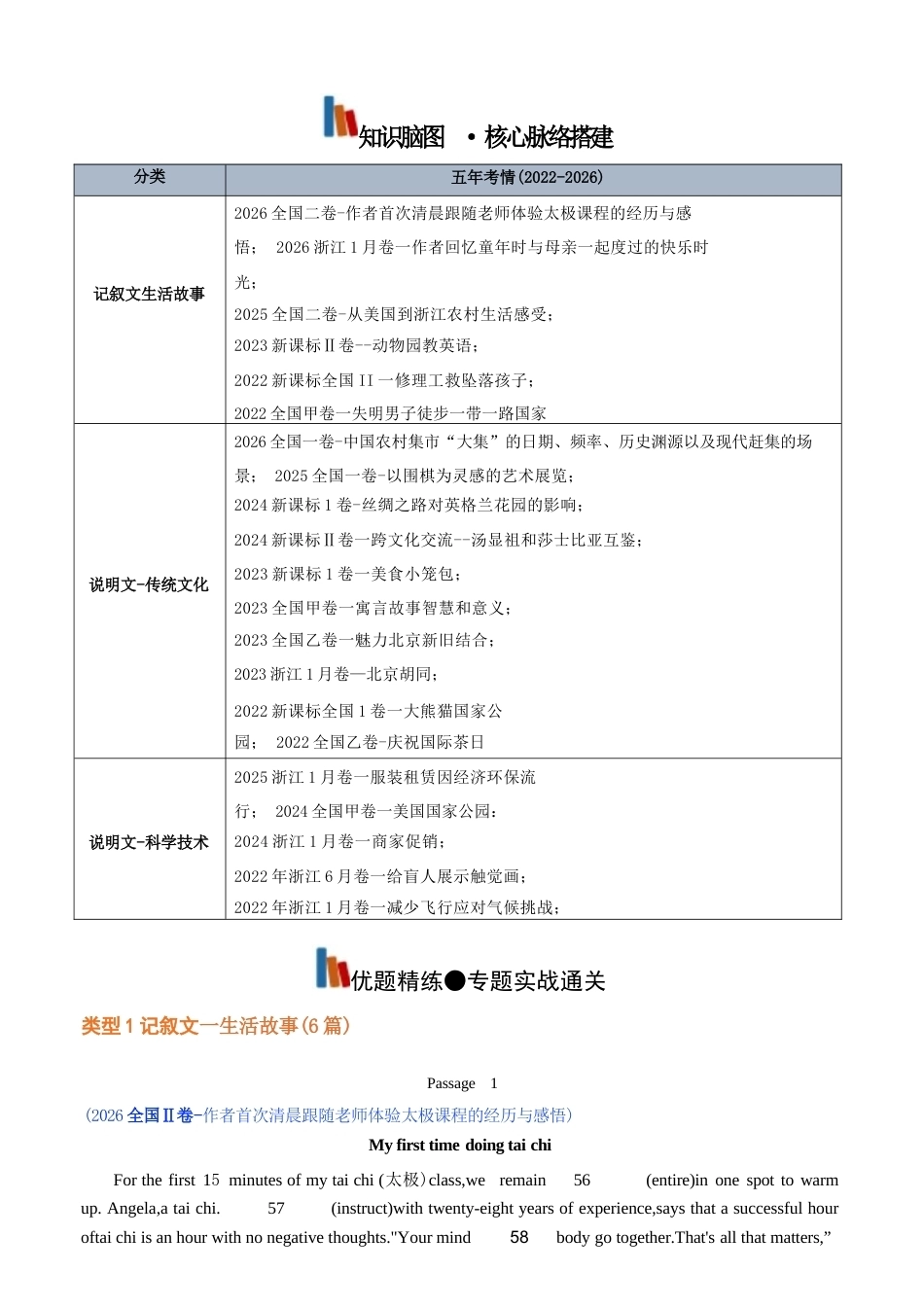 新版2021-2026高考英语语法填空真题解析及考情分析含解析全集.docx_第2页