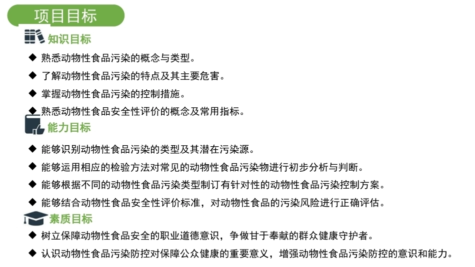 动物性食品卫生检验：动物性食品污染及其安全性评价PPT教学课件.pptx_第3页
