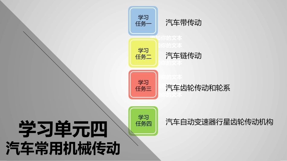 汽车机械基础：汽车常用机械传动PPT教学课件.pptx_第2页