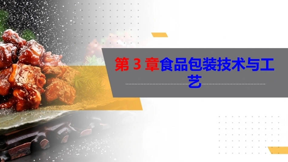 食品包装学：食品包装技术与工艺PPT教学课件.pptx_第1页