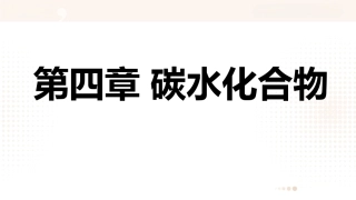食品营养学：碳水化合物PPT教学课件.pptx