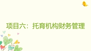 托育机构管理实务：托育机构财务管理PPT教学课件.pptx
