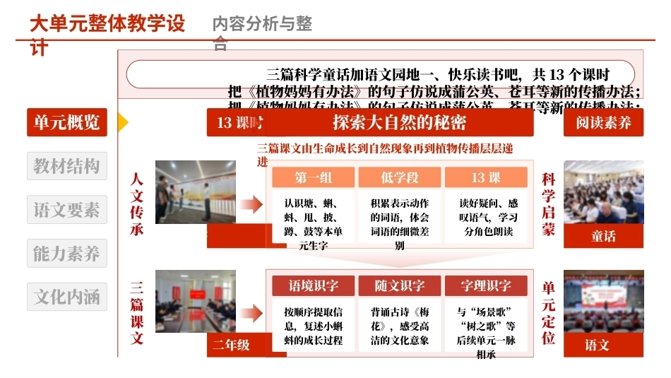 2026秋人教版语文二年级上册 大单元整体教学设计 整册合集（八个单元）课件.pptx_第3页