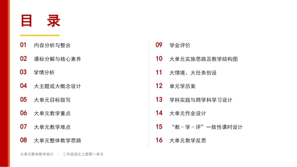 2026秋部编人教版语文二年级上册大单元整体教学设计整册合集八个单元课件.pptx_第2页