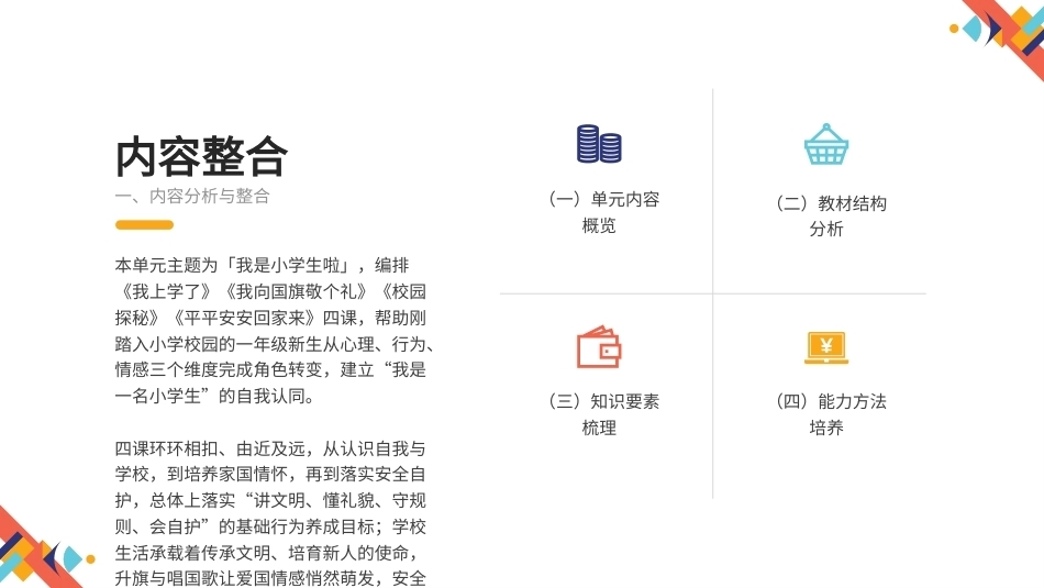 2026秋统编人教版小学道德与法治一年级上册大单元整体教学设计整册合集四个单元课件.pptx_第3页