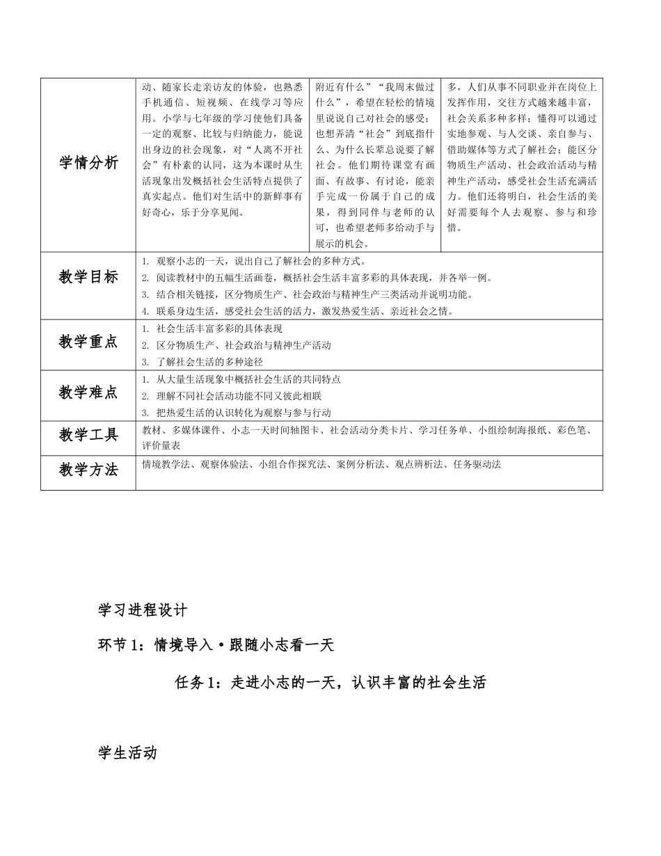 2026秋统编人教版初中道德与法治八年级上册全册分课时教学设计（WORD版）共32课时.docx_第2页