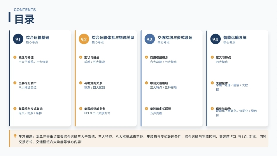 交通运输概论（中职）：综合运输体系PPT教学课件.pptx_第2页