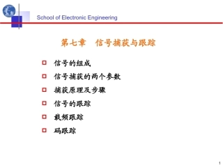 北斗卫星导航原理与系统：GNSS信号的捕获与跟踪PPT教学课件.ppt