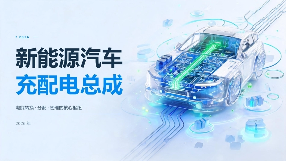 纯电动汽车构造与检修：充配电总成PPT教学课件.pptx_第1页