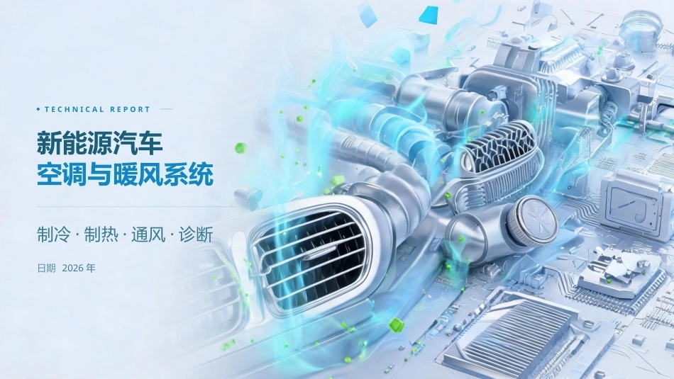纯电动汽车构造与检修：空调与暖风系统PPT教学课件.pptx_第1页