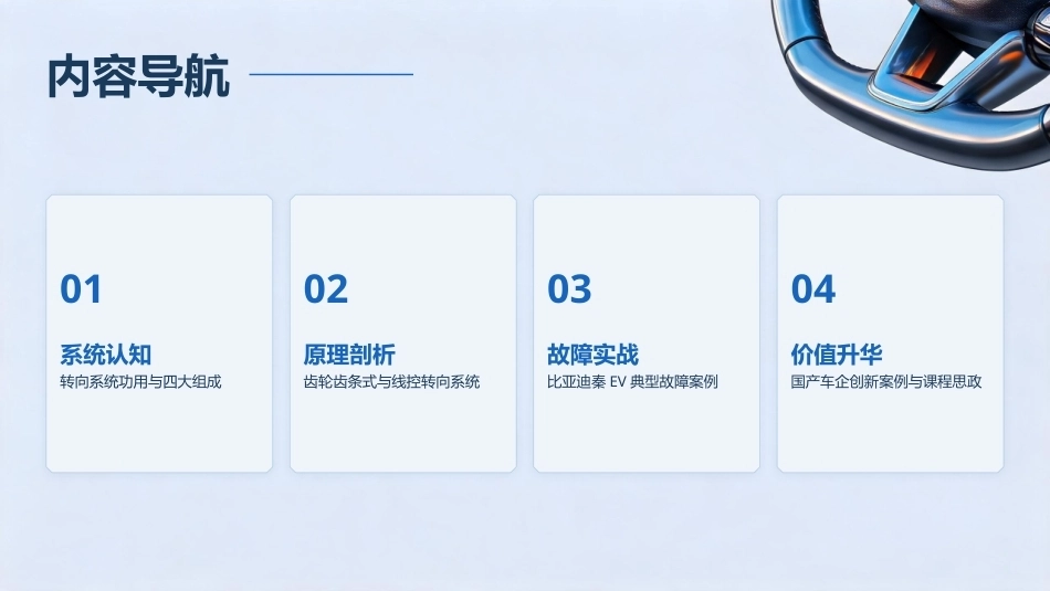 纯电动汽车构造与检修：转向系统PPT教学课件.pptx_第2页