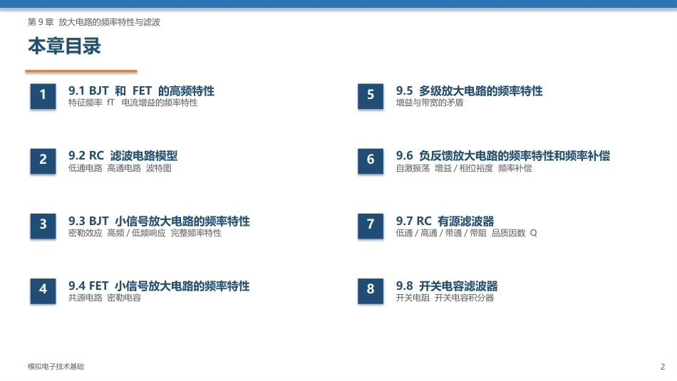 模拟电子技术基础：放大电路的频率特性与滤波PPT教学课件.pptx_第2页