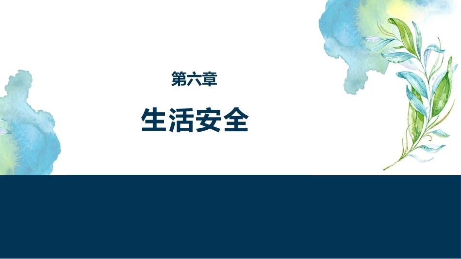 大学生安全教育：生活安全PPT教学课件.pptx_第1页