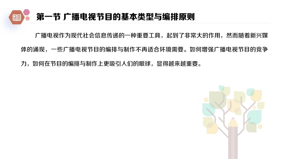 广播电视概论教程（第2版）：广播电视节目的编排与制作PPT教学课件.pptx_第2页