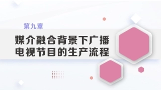 广播电视概论教程（第2版）：媒介融合背景下广播电视节目的生产流程PPT教学课件.pptx