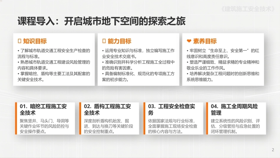 建筑施工安全技术：城市轨道交通工程施工安全技术PPT教学课件.pptx_第2页