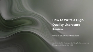 经管类学术英语阅读与写作：如何撰写高质量的文献综述 PPT教学课件.pptx