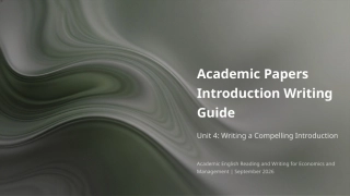 经管类学术英语阅读与写作：学术论文引言写作指南 PPT教学课件.pptx