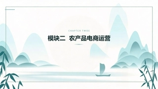 农产品电子商务：农产品电商运营PPT教学课件.pptx