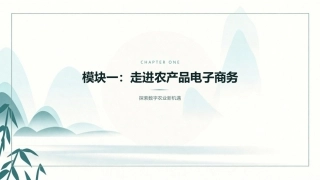 农产品电子商务：走进农产品电子商务PPT教学课件.pptx