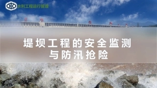 水利工程运行管理：堤防工程的安全监测与防汛抢险PPT教学课件.pptx