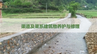 水利工程运行管理：渠道建筑物的安全监测与维护PPT教学课件.pptx
