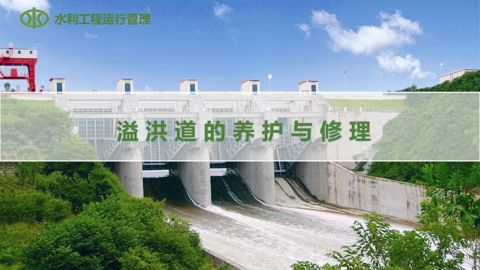 水利工程运行管理：溢洪道的安全监测与维护PPT教学课件.pptx_第1页