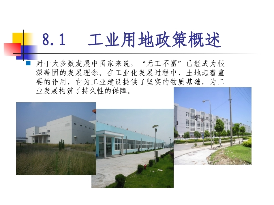 土地政策：第8章工业用地政策.pptx_第2页