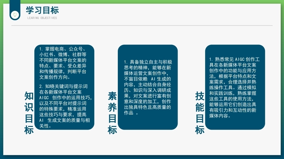 AI+新媒体运营：AI助力新媒体运营文案创作PPT教学课件.pptx_第3页