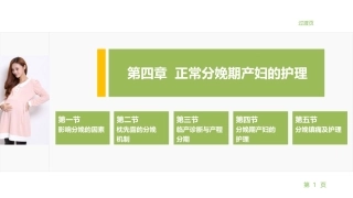 妇产科护理学：正常分娩期产妇的护理PPT教学课件.pptx