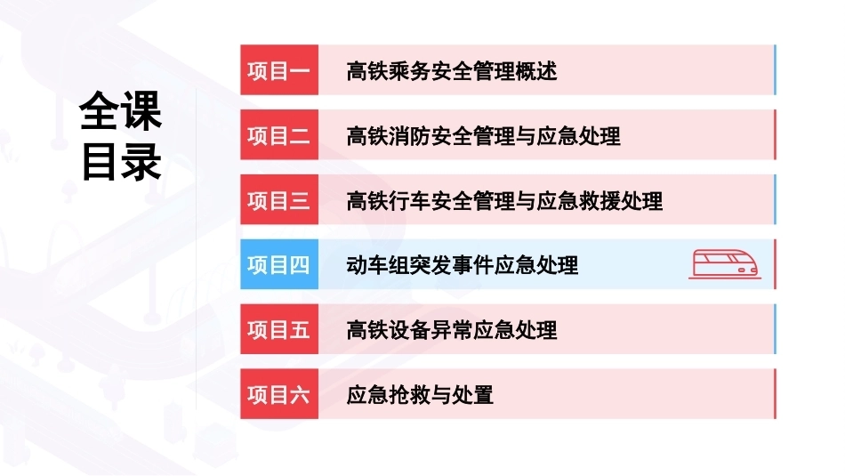 高铁乘务安全管理与应急处理：动车组突发事件应急处理PPT教学课件.pptx_第2页