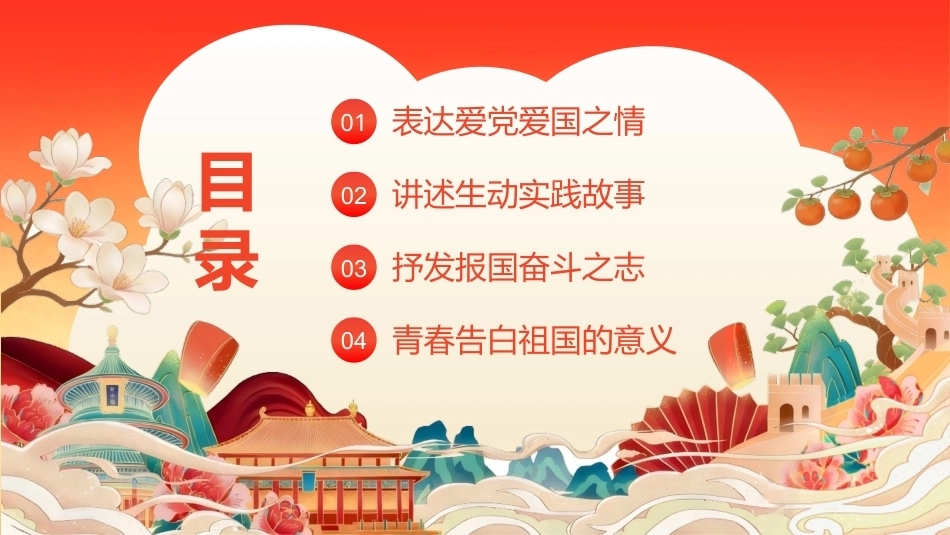 2026青春告白祖国PPT全国高校大学生抒发爱国报国之情国庆节演讲模板.pptx_第3页