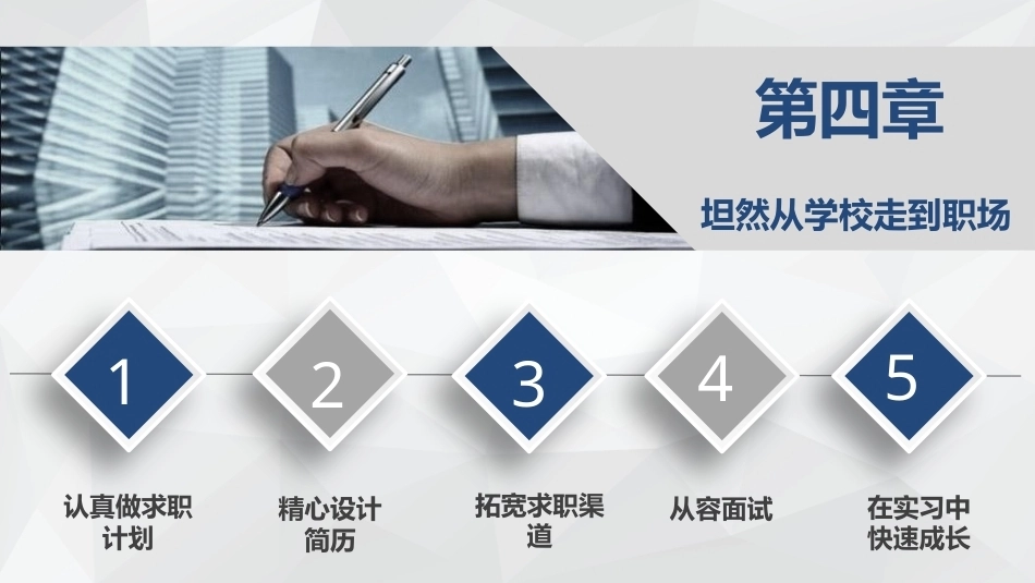 就业设计第三版：坦然从学校走到职场PPT教学课件.pptx_第1页