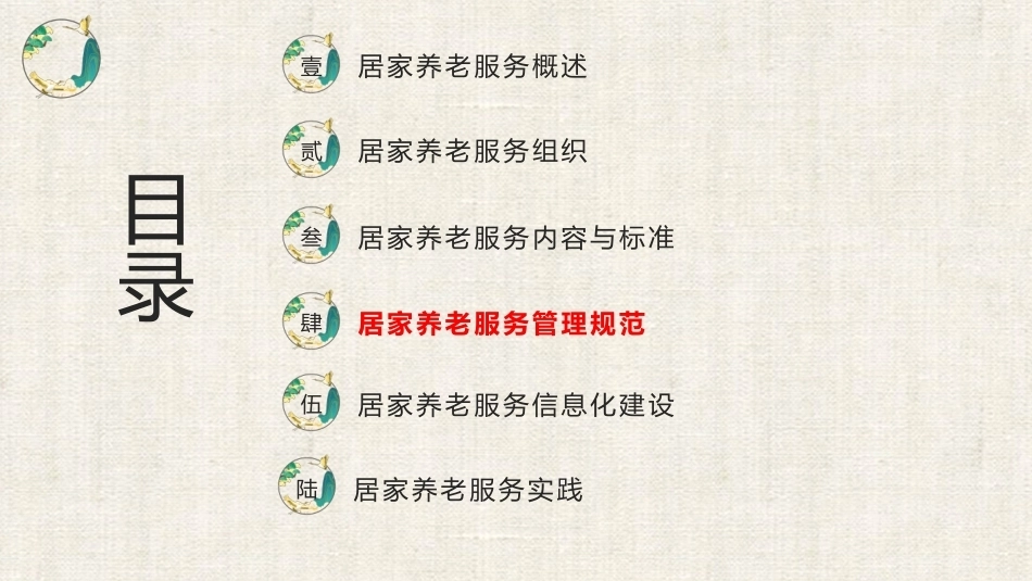 居家养老服务与管理：居家养老服务管理规范PPT教学课件.pptx_第1页