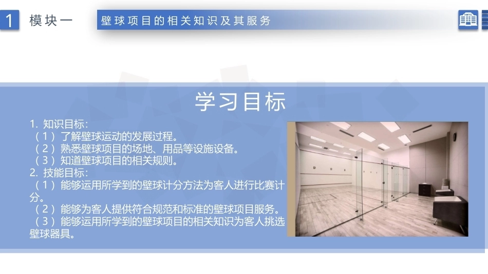 康乐服务与管理：壁球项目的相关知识及其服务PPT教学课件.pptx_第2页