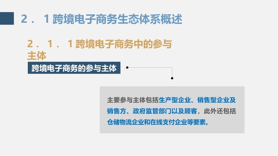 跨境电子商务理论与实践：跨境电子商务生态体系PPT教学课件.pptx_第3页
