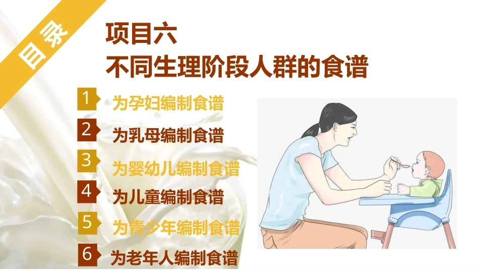 烹饪营养与配餐：不同生理阶段人群的食谱PPT教学课件.pptx_第1页