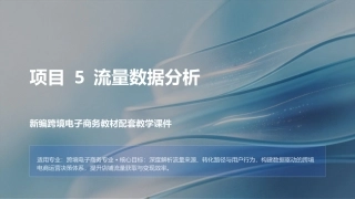 商务数据分析与应用：流量数据分析PPT教学课件.pptx