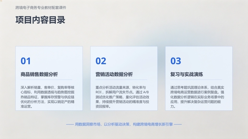 商务数据分析与应用：销售数据分析PPT教学课件.pptx_第3页